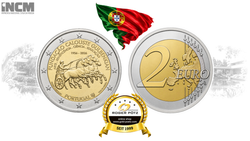 2 Euro Portugal Stiftung Gulbenkian Reverse Proof