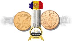 1 und 2 Cent 2017 Originalrollen Andorra 1 und 2 Cent 2017 Originalrollen Andorra