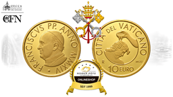 10 Euro Die Taufe 2014 Vatikan Gold PP 10 Euro Die Taufe 2014 Vatikan Gold PP