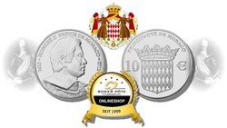 10 Euro Monaco Honore II Silber PP 2012 10 Euro Monaco Honore II Silber PP 2012