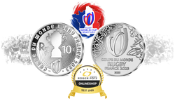 10 Euro Rugby Emblem 2022 Silber PP Frankreich
