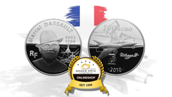 100 Euro 2010 Dassault Silber 10 Unzen PP Frankreich