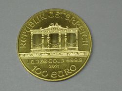 100 Euro 2021 Wiener Philharmoniker 1 Unze Gold bu