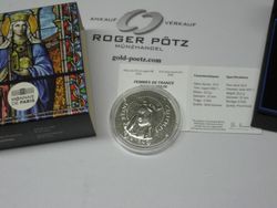 Roger Pötz: 10 Euro Frankreich Silber PP 2016 Clotilde