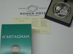 10 Euro d'Artagnon Silber PP 2012 Frankreich  10 Euro d'Artagnon Silber PP 2012 Frankreich