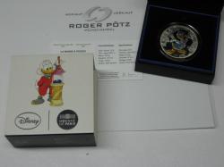 10 Euro Donald Duck Silber coloriert PP 2017 Frankreich 