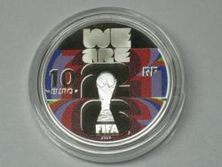 10 Euro FIFA Fußball WM 2026 Silber coloriert PP 2026 Frankreich 10 Euro FIFA Fußball WM 2026 Silber coloriert PP 2026 Frankreich