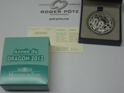 10 Euro Jahr des Drachen Silber PP 2012 Lunarserie I
