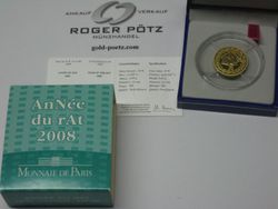 10 Euro Jahr der Ratte Gold PP 2008 Lunarserie I 10 Euro Jahr der Ratte Gold PP 2008 Lunarserie I