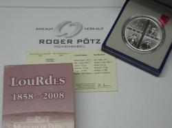 1,50 Euro Frankreich Silber PP 2008 Lourdes
