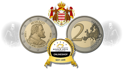 2 Euro Monaco 2024 Karl V PP 2 Euro Monaco 2024 Karl V PP