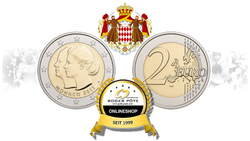 2 Euro 2011 Monaco Hochzeit in Kapsel