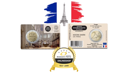 2 Euro Frankreich 2025 Notre Dame Coincard st 2 Euro Frankreich 2025 Notre Dame Coincard st