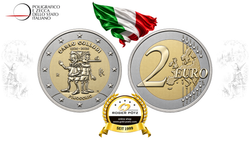 2 Euro Italien 2026 Pinocchio Reverse Proof