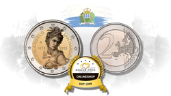 2 Euro 2025 Michelangelo Reverse Proof San Marino