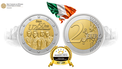 2 Euro Irland 50 Jahre Rockband U2 PP