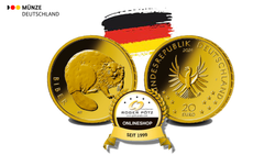 20 Euro BRD Gold PP 2024 Biber - Serie Rückkehr der Wildtiere 