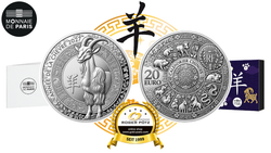 20 Euro Jahr der Ziege Silber 1 oz HR PP 2027 Frankreich   