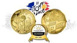 200 Euro Gold PP 2025 Tour de France Frankreich 200 Euro Gold PP 2025 Tour de France Frankreich