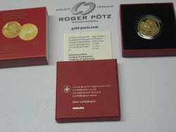 50 Franken Gold 2017 Bernhardiner Barry Schweiz