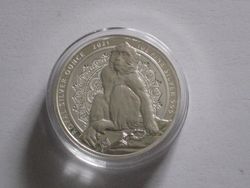 Gibraltar 2 Pfund 2021 Silber HR Berberaffe Gibraltar 2 Pfund 2021 Silber HR Berberaffe
