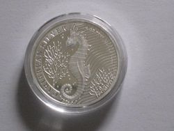 Barbados 1 Dollar 2023 Silber Seepferdchen Barbados 1 Dollar 2023 Silber Seepferdchen