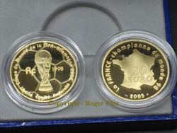 20 Euro Frankreich Gold PP 2005 FIFA Weltpokal 20 Euro Frankreich Gold PP 2005 FIFA Weltpokal