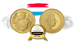 250 Euro Gold Thronjubiläum Henri 2025 polierte Platte Luxemburg 250 Euro Gold Thronjubiläum Henri 2025 polierte Platte Luxemburg