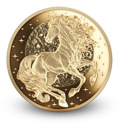 250 $ Gold 1 Unze PP 2026 Feuerpferd Niue