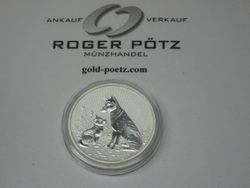 Australien 2  $  2 Unzen Silber PP 2022 Dingos New Generation