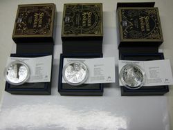 3 x 10 Euro Frankreich 2026 Herr der Ringe Silber Komplettsatz 