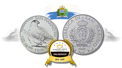 5 Euro Euro Silber 2025 st Wanderfalke San Marino 5 Euro Euro Silber 2025 st Wanderfalke San Marino