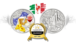 5 Euro Silber st 2021 Lambrusco e Tortellini 5 Euro Silber st 2021 Lambrusco e Tortellini