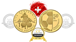 50 Franken Gold 2004 FIFA Schweiz 50 Franken Gold 2004 FIFA Schweiz