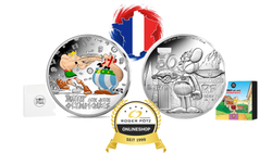 50 Euro Asterix 5 Unzen Silber coloriert PP 2022 Frankreich