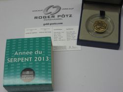 50 Euro Jahr der Schlange Gold PP 2013 Lunarserie I 