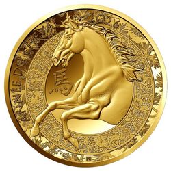 50 Euro Jahr des Pferdes Gold PP 2026 Frankreich 