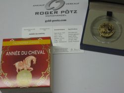 50 Euro Jahr des Pferdes Gold PP 2014 Lunarserie I 50 Euro Jahr des Pferdes Gold PP 2014 Lunarserie I