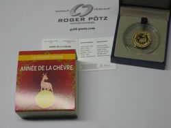 50 Euro Jahr der Ziege Gold PP 2015 Lunarserie I 50 Euro Jahr der Ziege Gold PP 2015 Lunarserie I