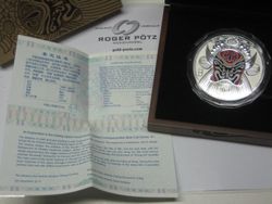 50 Yuan 2012 5 Unzen Silber coloriert Peking Opera Facial Mask RAR 