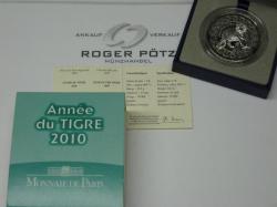 5 Euro Jahr des Tigers Silber st 2010 Lunarserie I