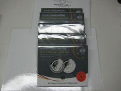 5 x 10 Euro BRD PP 2019 In der Luft mit Polymerring Komplettsatz A D F G J  
