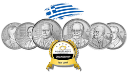 6 x 6 Euro griechische Ökonomen 2018 PP SET