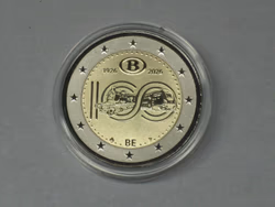 2 Euro Belgien 2026 Reverse proof Belgische Eisenbahn 2 Euro Belgien 2026 Reverse proof Belgische Eisenbahn