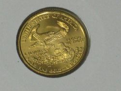 5 Dollar Liberty coloriert 1/10 Unze Gold 2001 USA