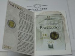 2 Euro Italien 2013 Boccacio stempelglanz Coincard