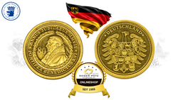 Medaille 80. Geburtstag Papst Benedikt Gold 2007