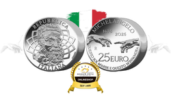25 Euro 1 kg Silber Michelangelo ITALIEN