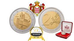 2 Euro Monaco 2026 PP Duché de Valentinois