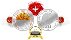 Schweiz 20 Franken 2022 Silber coloriert Sonnenenergie PP